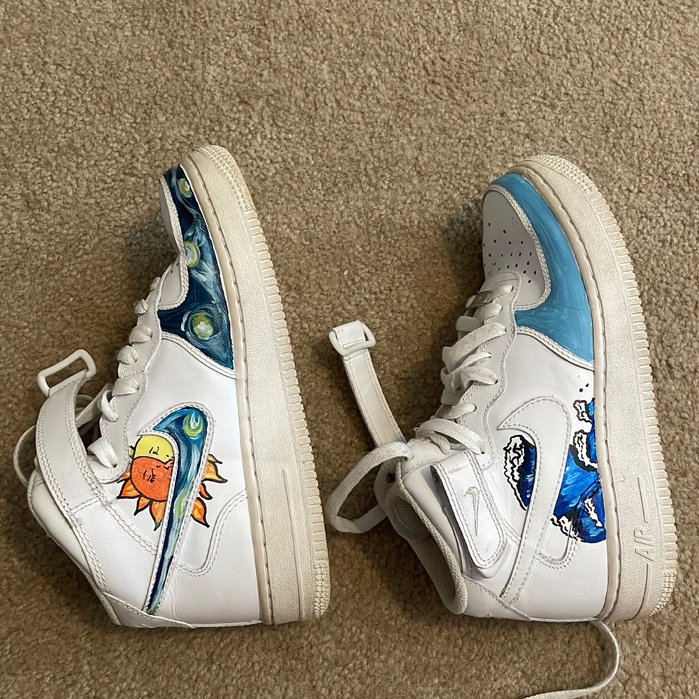 Custom air forces high top women’s size 6 1/2